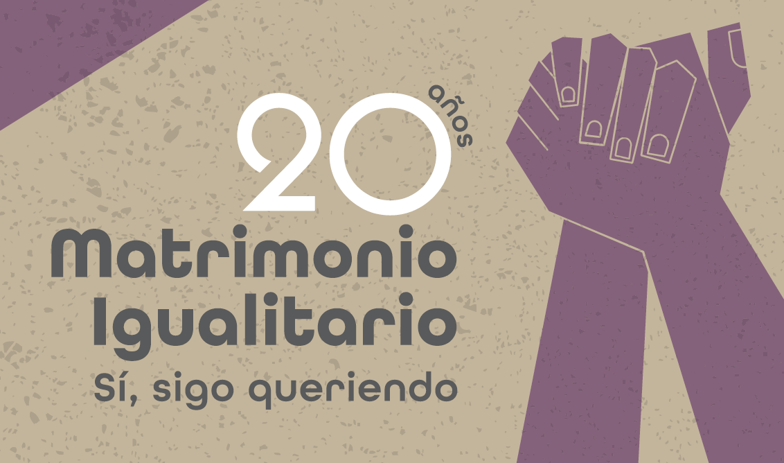 Portada: Formulario de asistencia a la Exposición del 20 aniversario del matrimonio igualitario.